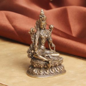 Green Tara Bronze Buddha Statue Ornament Symbolizes Calmness and Hope