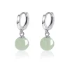 Round Jade Wealth Attracting Earrings