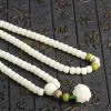 White Jade Bodhi Lotus Mala Harmony Bracelet