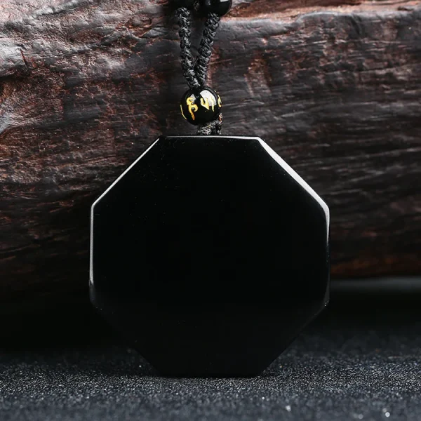 Yin Yang Black Obsidian Energy Healing Necklace