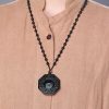 Yin Yang Black Obsidian Energy Healing Necklace