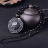 Yin Yang Black Obsidian Energy Healing Necklace