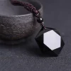 Black Obsidian Talisman Peace Protection Necklace