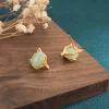 Feng Shui Jade Luck Prosperity Earrings