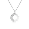 Sterling Silver Jade Koi Fish Lucky Necklace