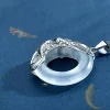 Sterling Silver Jade Koi Fish Lucky Necklace