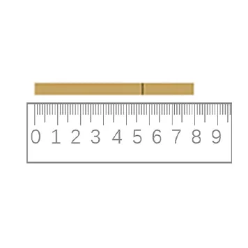 Lay marked strip flat and measure in millimeters to find ring size